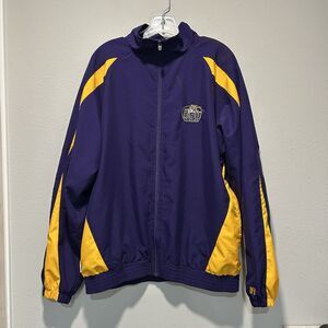 LSU Tigers Mens Team Issue Jacket Medium NFL Full Zip Pockets